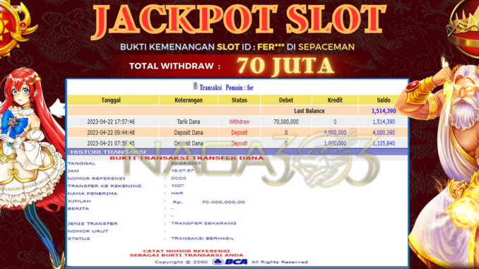 BUKTI JACKPOT NAGA303 #116