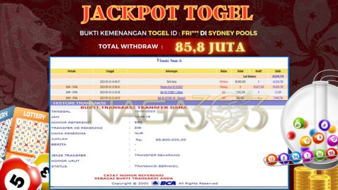 bukti jp naga303 #170