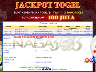 bukti jp naga303 #489