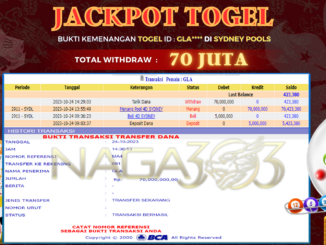 bukti jp naga303 #626