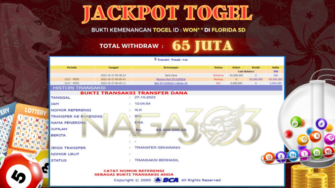 bukti jp naga303 #628