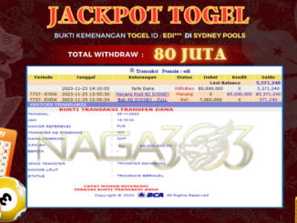 bukti jp naga303 #694